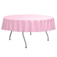 thumbnail image 1 of Ultimate Textile Poly-cotton Twill 84-Inch Round Tablecloth Light Pink, 1 of 3
