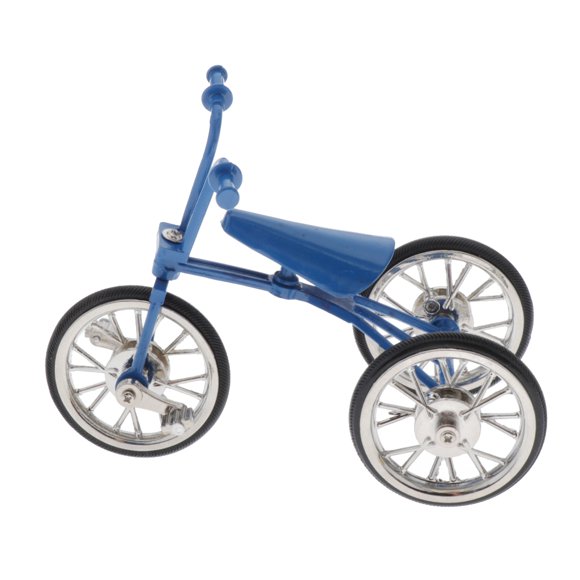 Alloy Tricycle Model /Office/Store/Cafe Decoration Blue
