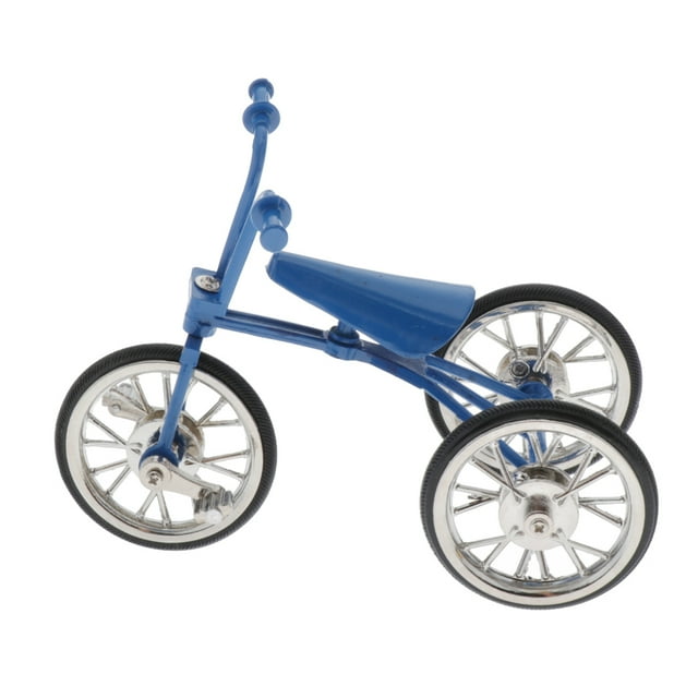 Alloy Tricycle Model /Office/Store/Cafe Decoration Blue