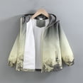 thumbnail image 5 of Boys Rain Jacket Kid Lightweight Windbreaker Jacket Gradient Waterproof Hooded Raincoat Outdoor Full Zip Coats for Boys Girls, 5 of 8