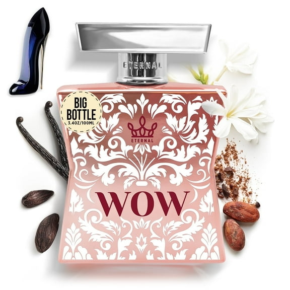 Eternal Wow - Inspired by Designer Fruity Almond Vanilla Perfume - 3.4 oz (100ml) - EDP - Long-lasting - Vegan - Clean Ingredients - Perfume for Women - 2000 sprays per bottle