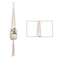 thumbnail image 1 of Billuyoard Cestas colgantes 100 hechas a mano, soporte para plantas, macramé, colgador de plantas, maceta para colgar en la pared interior, soporte para Jardín y Patio No.04 Billuyoard HA001777-04, 1 of 1