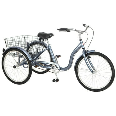 Schwinn Meridian Adult Tricycle, 26-inch wheels, rear storage basket, Mint