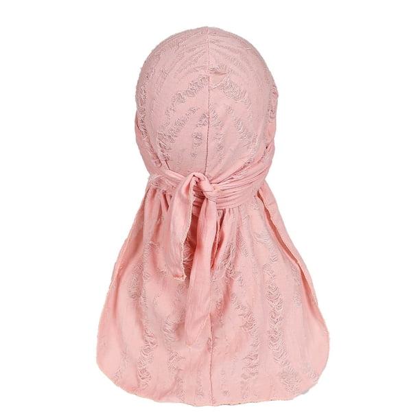 Sombrero pirata Durag de hip hop vintage de color liso para hombre, pañuelo para la cabeza, diadema, gorros de poliéster para hombre