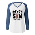thumbnail image 3 of MKLEKYY Hauts de Concert pour Femmes Chandails en Molleton Légers Décontractés à Col Rond Manches Longues Imprimé Graphique de Football T-Shirt, 3 of 3