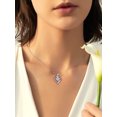 thumbnail image 3 of U7 Infinity Heart Necklace for Women 925 Sterling Silver June Alexandrite Crystal Birthstone Forever Love Pendant Jewelry Birthday Mothers Day Gift for Wife Mom, 3 of 9