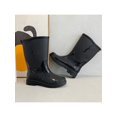 thumbnail image 7 of Fangasis Women's Garden Shoes Pull On Rubber Boot Wide-Calf Rain Boots Work Round Toe Mid Calf Bootie Black 8, 7 of 7