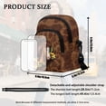 thumbnail image 7 of Xixirimido Horse Sunflower Cowhide Pattern Small Sling Bag for Women Crossbody Bags Fanny Pack Chest Bag for Travel, Brown, 7 of 7