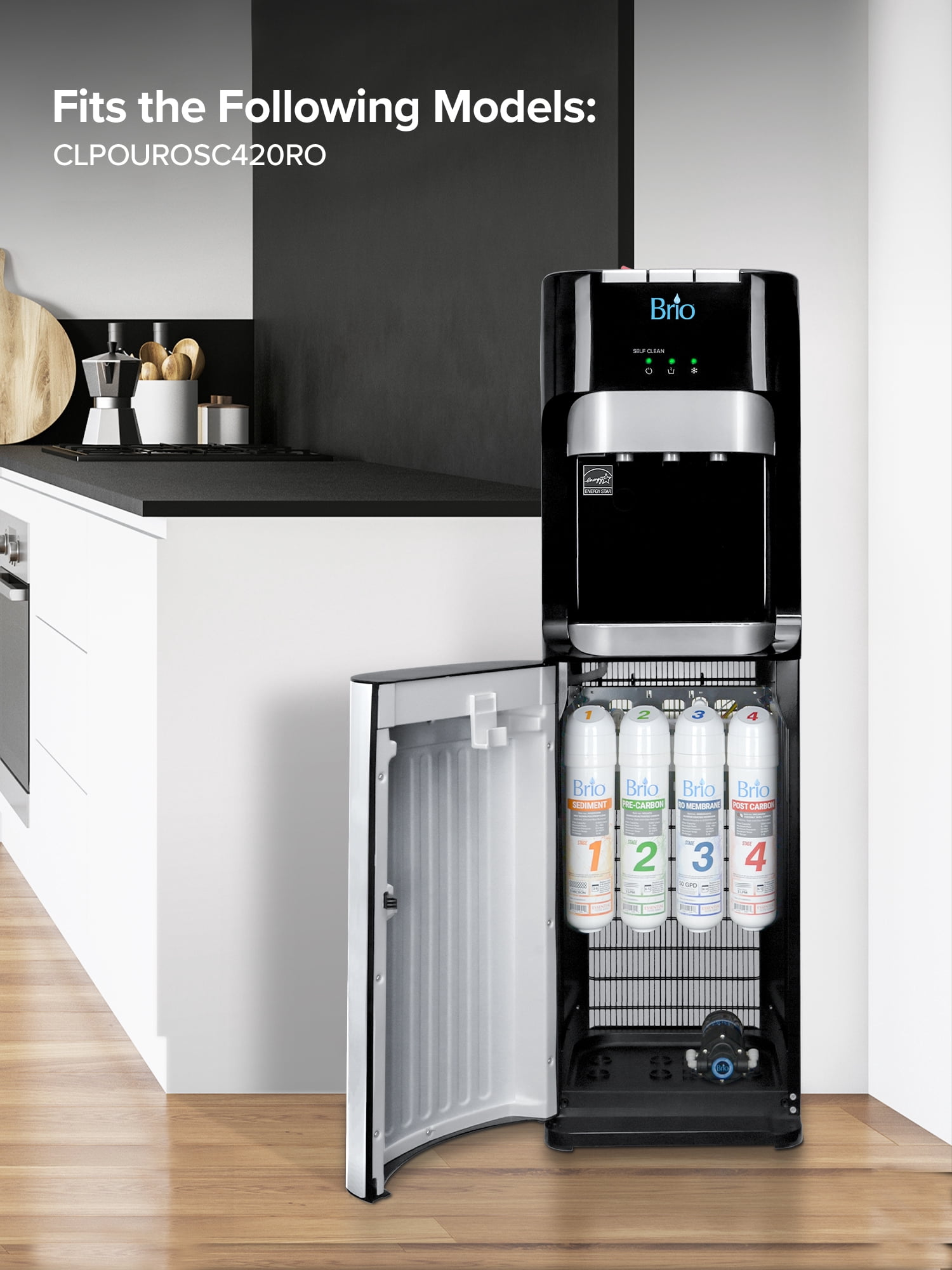 Brio Stage-4 Post-Carbon Coconut Carbon Replacement Water Filter
