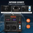 thumbnail image 6 of VEVOR Voltage Converter Transformer, 2000W, Heavy Duty Step Up/Down Transformer, Convert from 110 Volt to 220 Volt and from 220 Volt to 110 Volt, with US Outlet EU Outlet 5V USB Port, CE Certified, 6 of 9