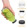 thumbnail image 3 of Juice Bottles Umud, juego de 8 botellas de vidrio transparente con tapas, 480 ml, 3 of 6