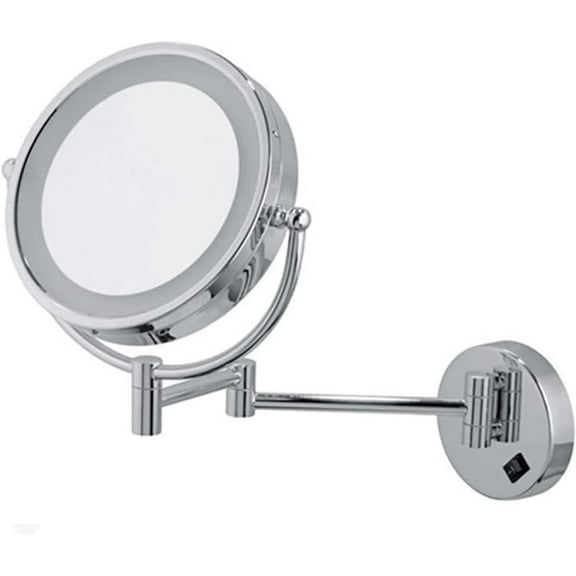 Bathroom Vanity Mirrors Bathroom Mirrors Wall Mounted with Lights, Wall Mounted Makeup Mirror -5X Magnification 8.5''