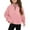 Pink, variant on Xiaowennn Kids Sweatshirt Toddler Plain Sweatshirt Girls Half Zipper Tops Preppy Clothes For Kid Girls Clothes