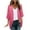 Pink, variant on Ohufall Womens 3/4 Sleeve Chiffon Cardigan Tops Summer Light Breathable Open Front Cover Up Fashion Solid Casual Bolero Sheer Shrugs for Women