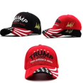 thumbnail image 4 of Embroidery Donald Trump 2024 Hat Usa Flag Great Again President Baseball Hats, 4 of 5