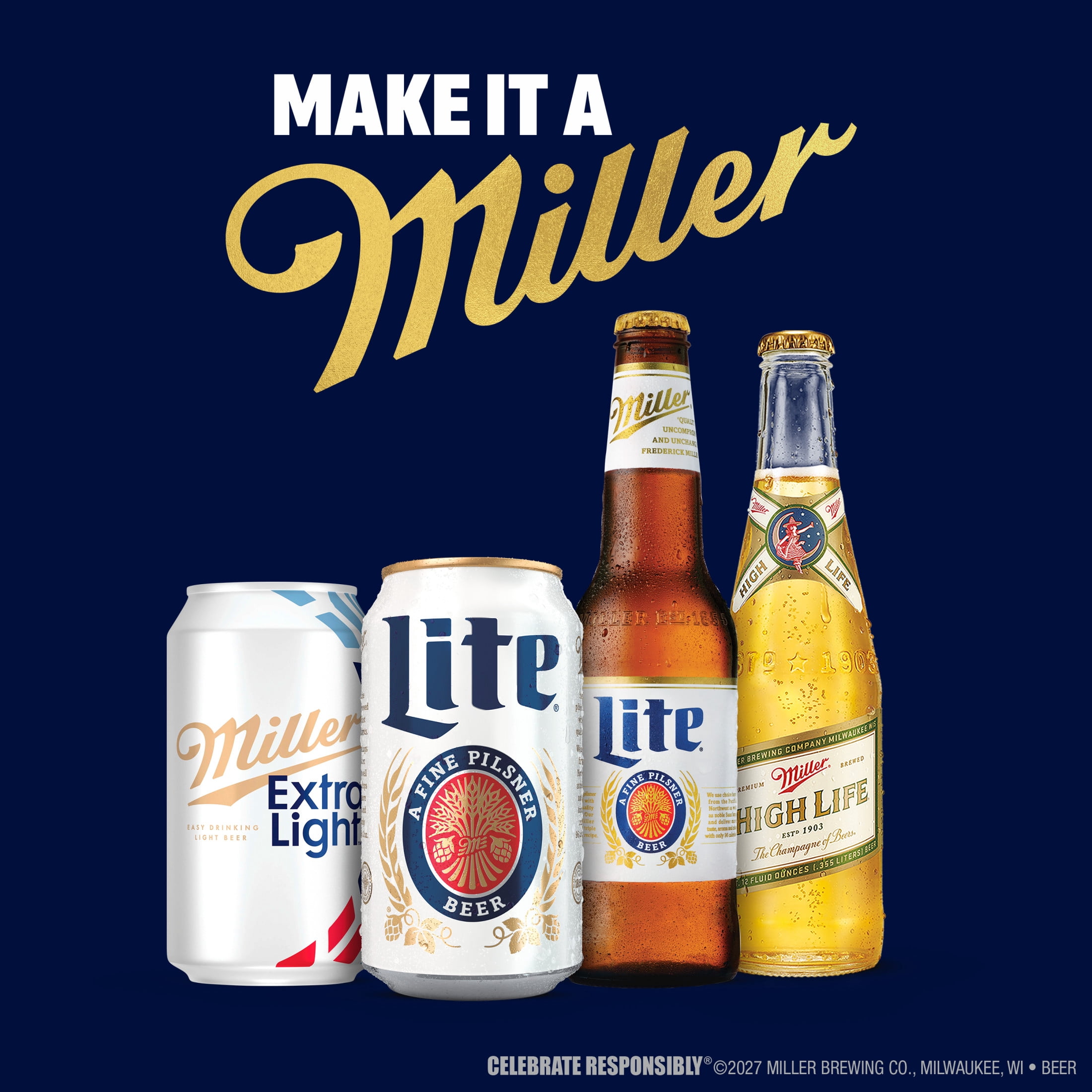 Miller Lite 30缶 Miller Lite, Light Lager Beer, 30 Pack, 12 fl oz Cans - Walmart.com