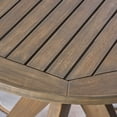 thumbnail image 3 of STAMFORD 27.5 Acacia Wood Outdoor Bistro Table, Weather-Resistant Round Patio Table with Sturdy X-Base, Perfect for Backyard Dinners, BBQ Serving, Balcony Seating, Grey, 3 of 10