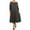Charcoal, variant on Women's PLUS trendy style, solid, 3/4 sleeve dress.