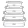 thumbnail image 1 of Recipientes de vidrio para alimentos EcoEvo Grey-J4R, juego de 4, 1 of 1