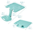 thumbnail image 2 of ECR4Kids The Surf Folding Portable Activity Lap Desk, Large, Adjustable, Flexible Seating, Seafoam, 2 of 9