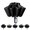 Black, variant on Reverse Umbrella - Wind-Resistant Automatic Folding Umbrella with Reflective Trim & UV-Blocking Coating