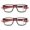 Black/Red, variant on 2PK Men Women Multifocus No Line Progressive Reading Glasses Multifocal Readers