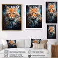 thumbnail image 4 of Designart "Majestic Maine Coon Feline" Animals Cat Floater Framed Wall Art Living Room, 4 of 5