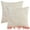White, variant on Unique Bargains Set of 2 Wild Flower Decorative Cushion Cover White 18" x 18"