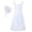 White adult L, variant on Ruffled Maid Apron with Headdress, Kitchen Cake Baking Cooking Apron, French Maid Costume Apron and Headscarf Set