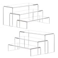 thumbnail image 1 of Expositores acrílicos ANDGOO, grandes, transparentes, de 3 niveles (30 x 10 x 10 cm), 1 of 6