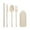 Beige, variant on Travel Utensil Set With Case, Whea-t Straw Reusable Spoon Straw Forks Tableware, Portable Cutlery Travel Picnic Camping Or Daily Use