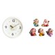 thumbnail image 1 of Reloj de pared decorativo moderno con números y movimiento silencioso con figuras de resina del dios de para el hogar, la oficina,, 1 of 8
