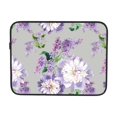 thumbnail image 7 of peonies lilac watercolor Portable Laptop Sleeve Compatible with MacBook Air Notebook Computer Case for Men Women College School Students, 7 of 7