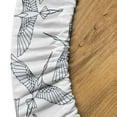 thumbnail image 5 of Ambesonne Bird Print Fitted Round Tablecloth, Soft Pattern of Cranes, 36"- 40" Diameter, Off White and Pale Blue, 5 of 5