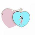 thumbnail image 1 of Ballet Movie People Show Bolsa de viaje Mirror maquillaje corazón rosa, 1 of 4