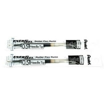 2 Pk Pentel LRN5-A EnerGel Refills, 0.5 mm Fine Needle Tip, Black