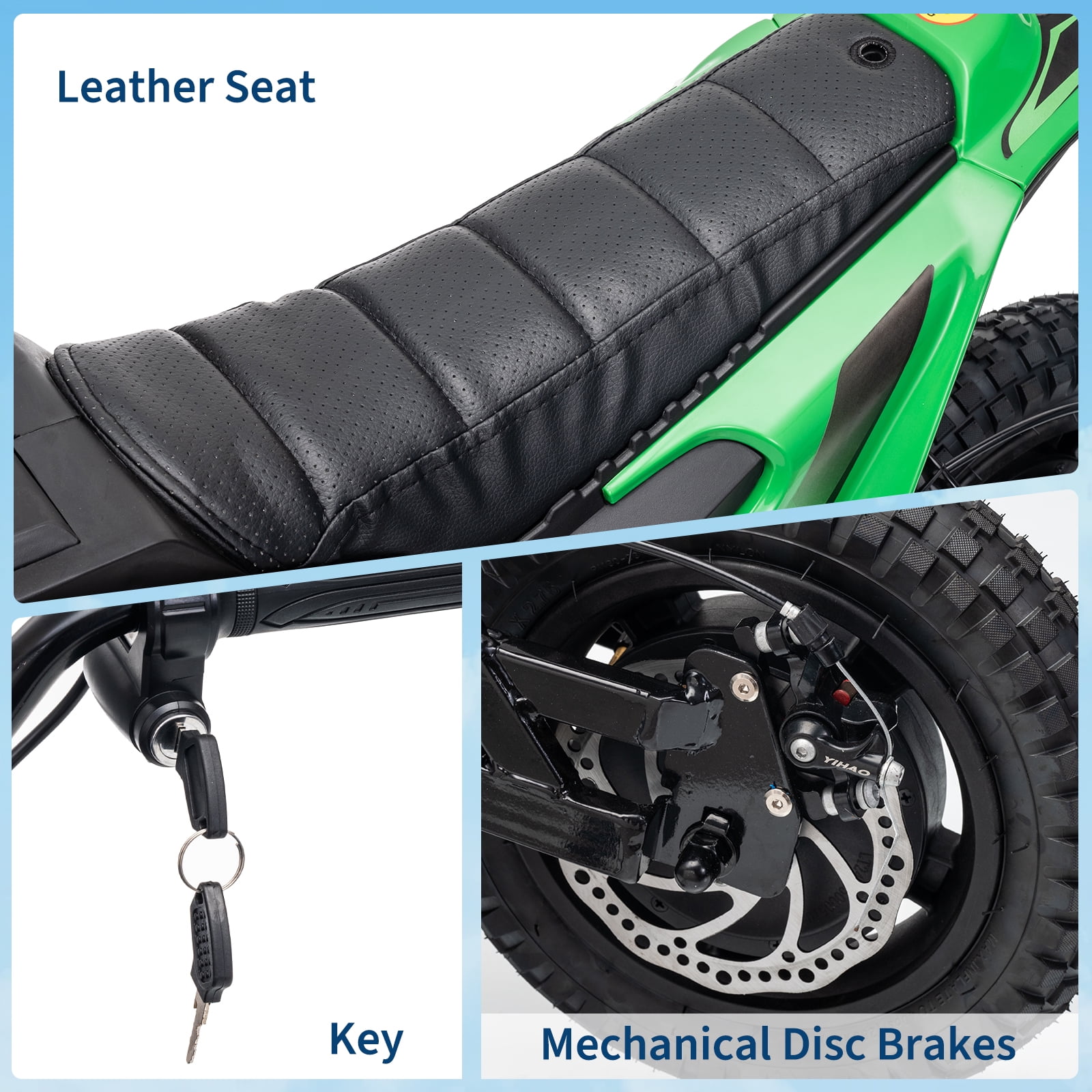 24V Kids Electric Dirt Bike - 350w Kids Motorcycle, 13.67 Mph Max Speed Electric Bike for Kids, Rear Wheel Suspension, 12 Miles Range, Twist Grip Throttle, Rubber Tire, Christmas, New Year Gifts Kid