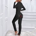 thumbnail image 1 of SMihono Pantalon en Lin pour Femmes Mode Grande Taille Décontracté Ample Imprimé Bouton-Pression Combinaison Large pour Femmes, jusqu'à 65 % de Réduction!, 1 of 7