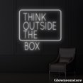 thumbnail image 3 of Glowneon Think Outside the Box Neon Sign, Motivation Quote Neon Sign, Coffee Shop Decor, 3 of 5
