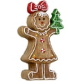thumbnail image 6 of Northlight LED Lighted Gingerbread Girl Christmas Figurine - 15.25", 6 of 7