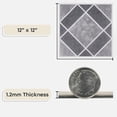 thumbnail image 3 of Achim Nexus Self Adhesive Vinyl Floor Tile - 20 Tiles/20 Sq. ft., 12 x 12, Light & Dark Diamond Pattern, 3 of 5