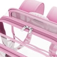 thumbnail image 6 of Contixo Clear Stadium Backpack - Premium PVC Transparent Bookbag for Concerts, Events, Venues, Pink, 6 of 8