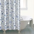 thumbnail image 3 of Pioneer Flower Floral Print Pattern Shower Curtain 84”x72", Bathroom Decorative Shower Curtain Set with 12 Hooks, Waterproof Washable, 3 of 4