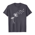 thumbnail image 1 of Nouveaux et Tendances T-Shirts Graphiques Uooqdmx pour Femmes, Hauts Floraux pour Femmes, Mode Plage pour Femmes, Mignons Col Rond Tournesol Graphique Décontracté Imprimé, Hauts de Printemps pour Femmes 2025, Gris m, 1 of 4