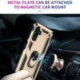 thumbnail image 4 of SaniMore Tri-layer Case for Samsung Galaxy A14 5G 6.6" 2023, 360° Rotating Kickstand Rugged PC Back + TPU Bumper Magnetic Car Mount Anti-fingerprint Anti-fall Heavy Duty Protective Case, Gold, 4 of 7