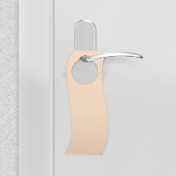 WEUVEB 10Pcs Blank Doorknob Wood Sign Hanging Plaques for Custom Painting Decor