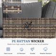 thumbnail image 6 of MRUAKA 7 Pieces Wicker Outdoor Patio Furniture Set, All Weather Yellow PE Rattan Sectional Conversation Sofa Set for Backyard,Pool,Gray, 6 of 8