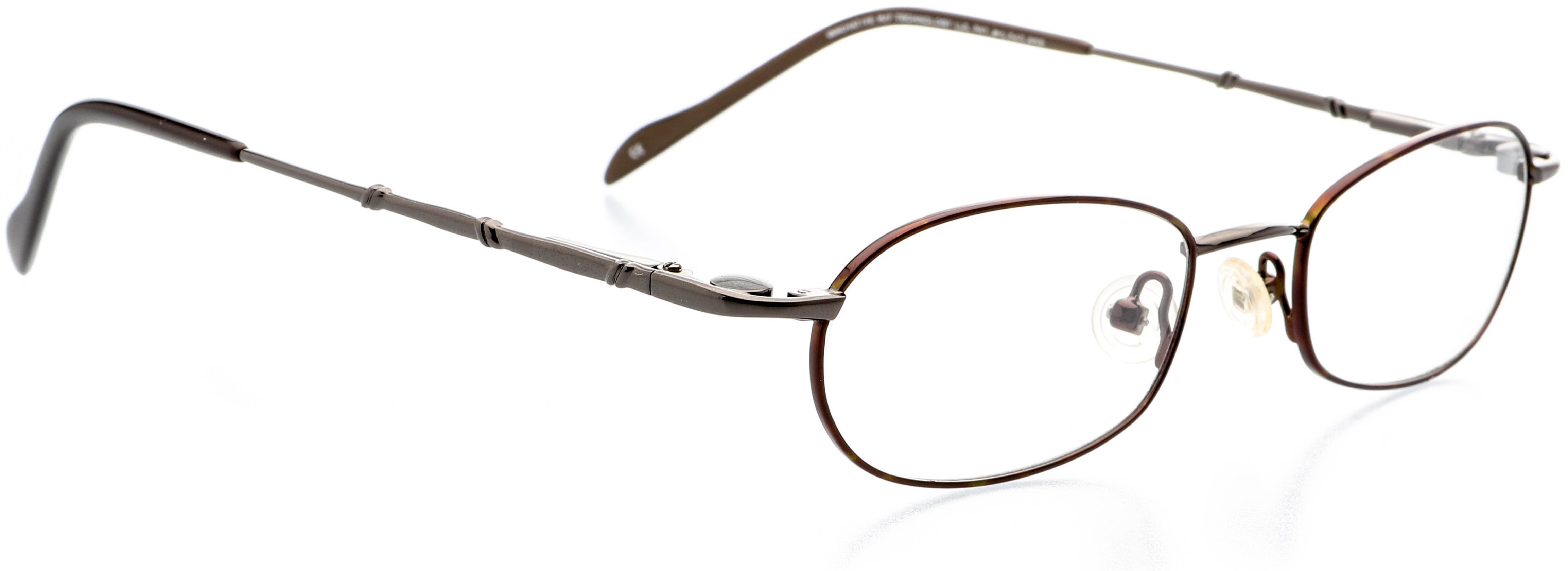 Optical Eyewear Oval Shape, Metal Full Rim Frame Prescription