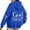 Blue, variant on Bibifish Womens Drawstring Hoodies With Back Graphic Long Sleeve Hoodies Pocket Oversized Fit Casual Inspirational Based Pullover Tops