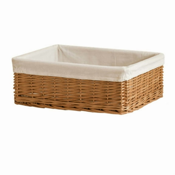 Handwoven Storage Basket - Willower Weaving for Kitchen, Toys, Snacks Sundries Organizer Box Home C